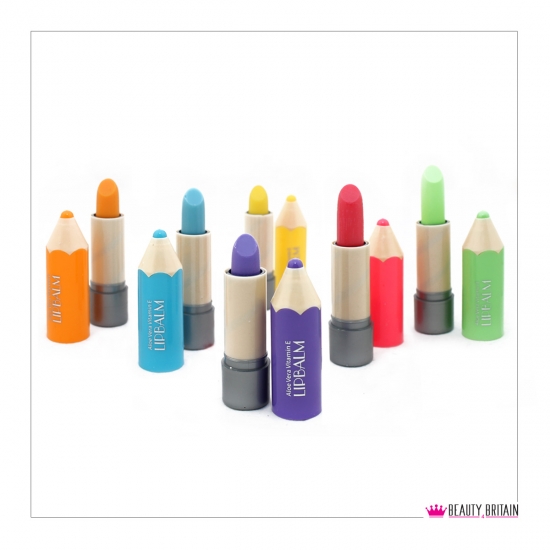 12 Lip Balm Pencil Shaped 6 Flavours - Click Image to Close