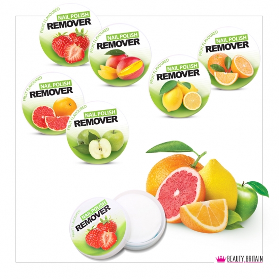 6 Nail Polish Remover Tubes (6 Fruity Aromas)