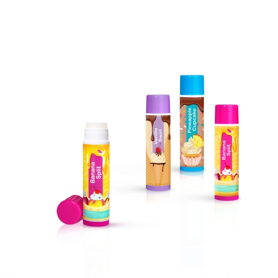 12 Kids Lip Balm Set Sweet Treats - Click Image to Close