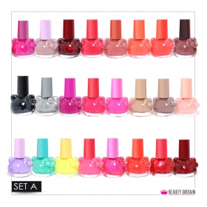 24 or 48 Nail Polish Set Kitty Shaped