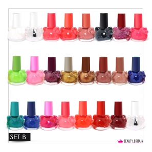 24 or 48 Nail Polish Set Kitty Shaped