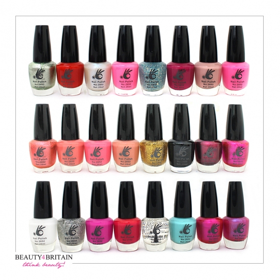 24 Big Nail Polish Set Different Colours