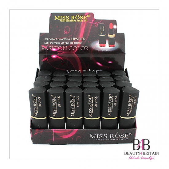 24 Luxury Lipstick Set Miss Rose - Click Image to Close