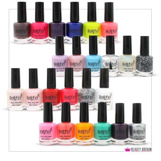 24 Nail Polish Quick Dry Set (24 Different Colours)