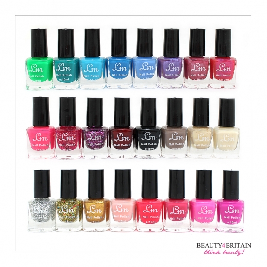 24 Nail Polish 24 Different Colours Set D