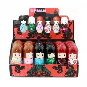 24 Lip Balm Dolls 6 Flavours Non Colour