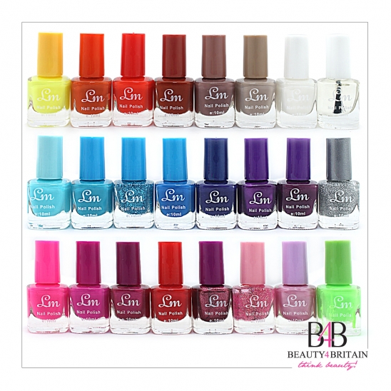 24 Nail Polish 24 Different Colours Set A