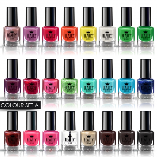 24 Nail Polish Set Splash 5 ML 2 Sets - Click Image to Close