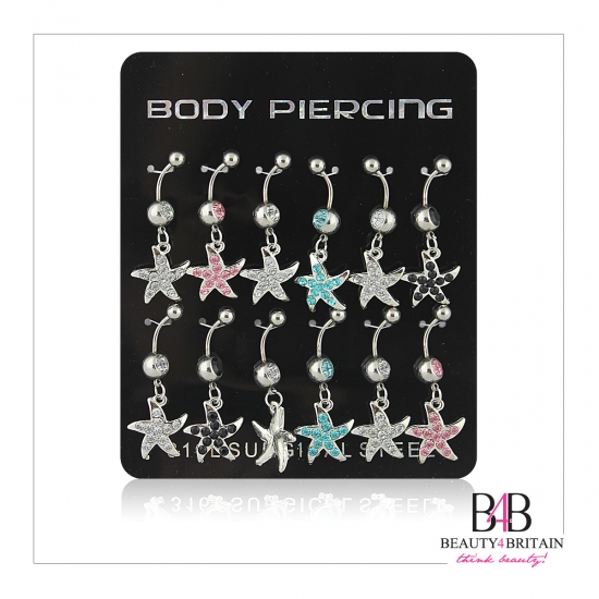 60 Body Piercing Belly Bar/Navel - Click Image to Close