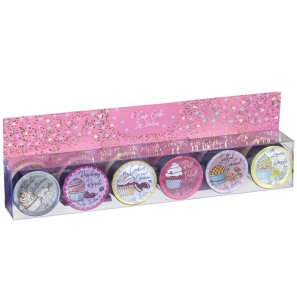 6 Cup Cake Lip Balm Set 6 Flavours