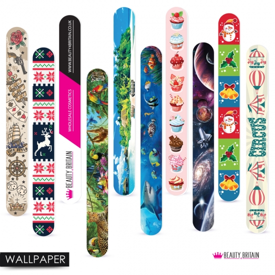 10 Nail Files 10 Designs/6 Styles - Click Image to Close