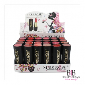 24 Glam Shine Lipstick Set "Miss Rose"