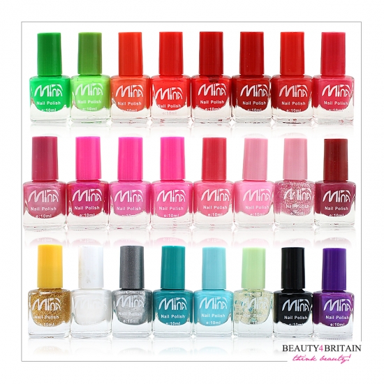 24 Nail Polish Mina 10ml (Set A) - Click Image to Close