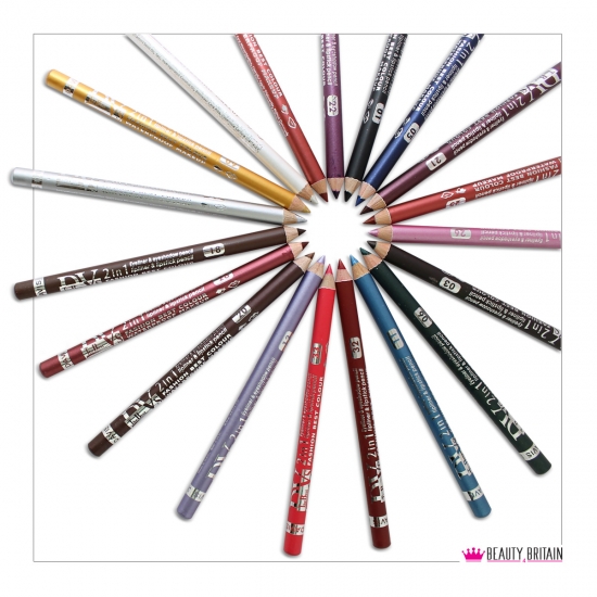 12 EyeLiner Set ( 2in1 pencils ) - Click Image to Close