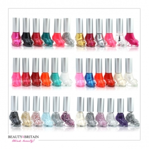 36 Shoe Shaped Nail Polish Colours Set