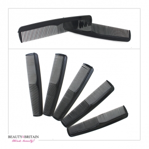 24 Black Plastic Comb Set