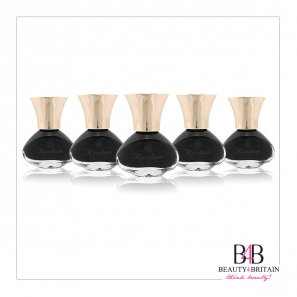 6 Black Nail Polish Set