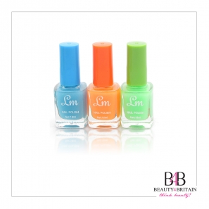 24 Nail Polish Set (6 Shining Neon Colours)