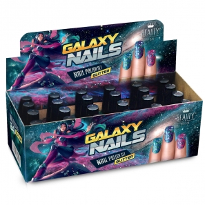 24 Glitter Nail Polish Set Galaxy