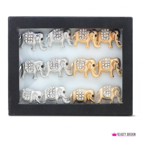 48 Rings with Animals - Click Image to Close