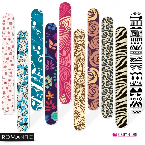 10 Nail Files 10 Designs/6 Styles - Click Image to Close