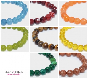 35 Bracelet Stone Bead Semi-precious