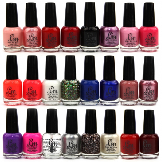 24 Nail Polish Set LM Zipper Cases