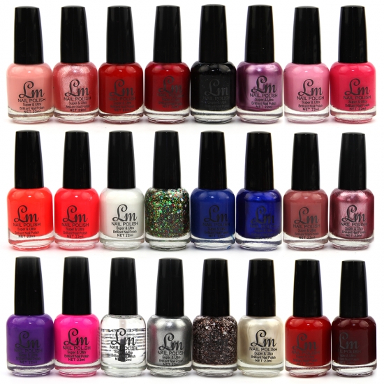 24 Nail Polish Set LM Zipper Cases - Click Image to Close