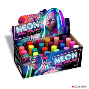 24 Neon Nail Polish Set (24 Luminous Colours Glow in The Dark)