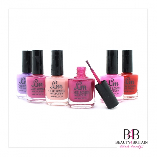 6 Nail Polish Set LM 20 ml Set B - Click Image to Close