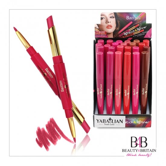 48 2in1 LipStick & LipPencil Set "Baolishi" - Click Image to Close