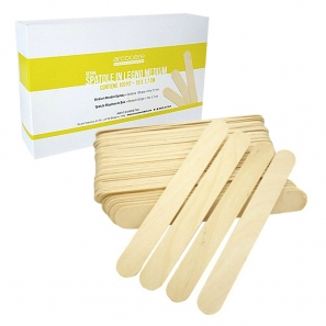 100 pcs Waxing Sticks Spatula Wooden Medium 15 x 1.7 cm