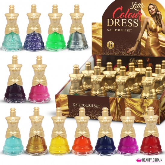 24 Nail Polish Set Dress Shaped