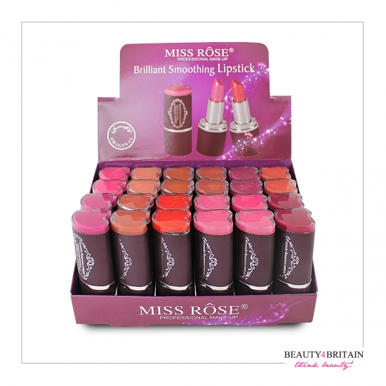 24 Luxury Lipstick Set Miss Rose - Click Image to Close