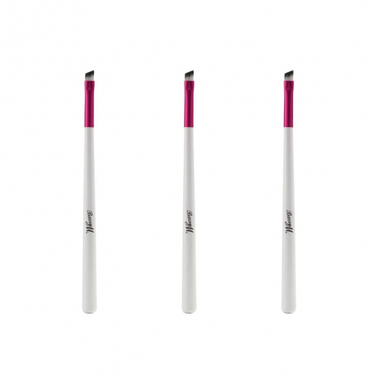 Barry M Angled Eyeliner Synthetic Brush PACK OF 3