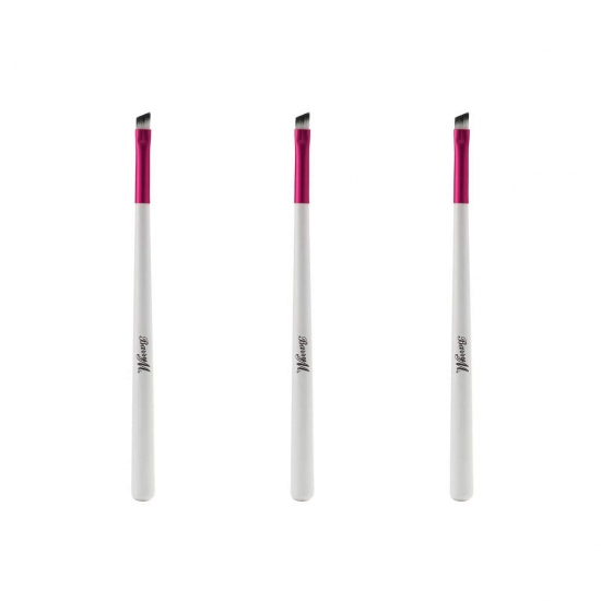 Barry M Angled Eyeliner Synthetic Brush PACK OF 3 - Click Image to Close