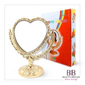 24 Two-Sided Swivel Gold & Silver Cosmetic Mirror