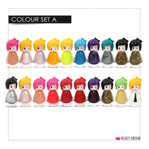 24 Nail Polish Set Doll Shape