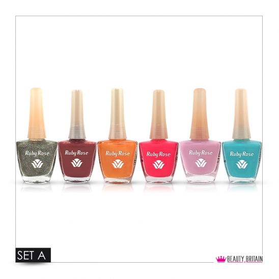 6 Nail Polish Set