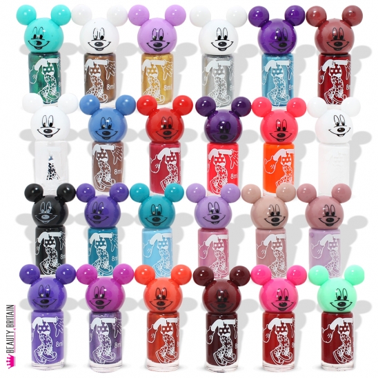 24 Nail Polish Set Mouse Shaped