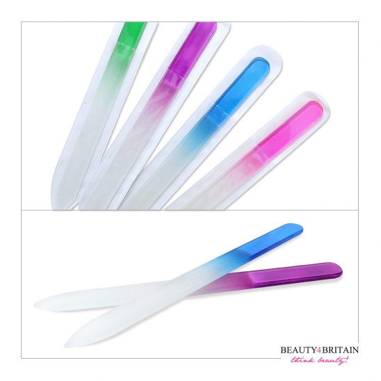 12 Glass Crystal Nail Files