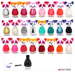 24 Nail Polish Set Cat Shaped