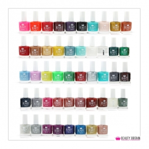 48 Nail Polish Set Bright & Glitter Colours