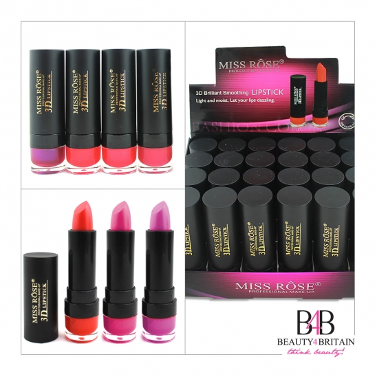 24 Lipstick Luxury 3D Miss Rose (Different Colours)