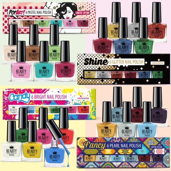 24 Luxury Big Nail Polish 24 Different Shades 4 Gift Boxes