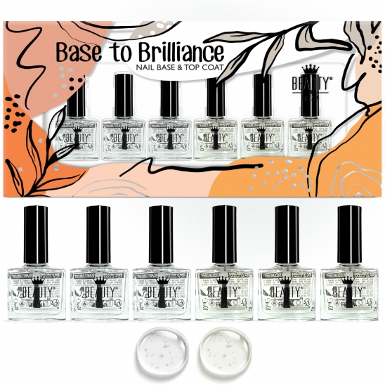 Nail Care Polish Set - Base Coats & Top Coats 10ml