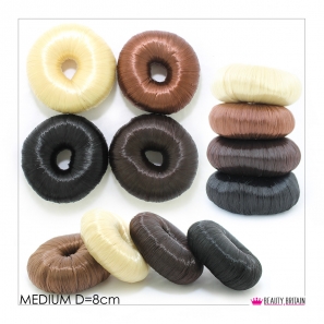 12 Synthetic Hair Doughnut Bun Mixed Sizes