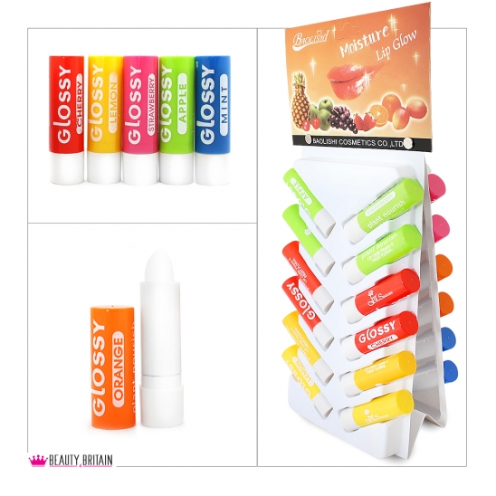 24 Lip Balm Lip Care 6 Flavours