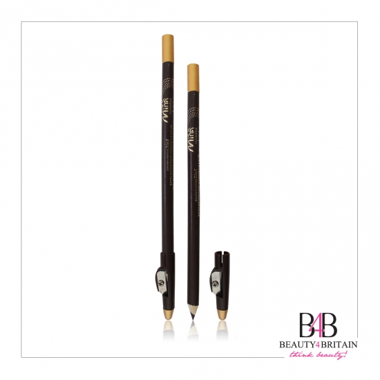 12 Brown Long EyeLiner Pencils with Sharpener - Click Image to Close