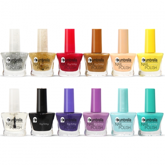 24 Nail Polish Set Umbrella Long Lasting EU Made - Click Image to Close